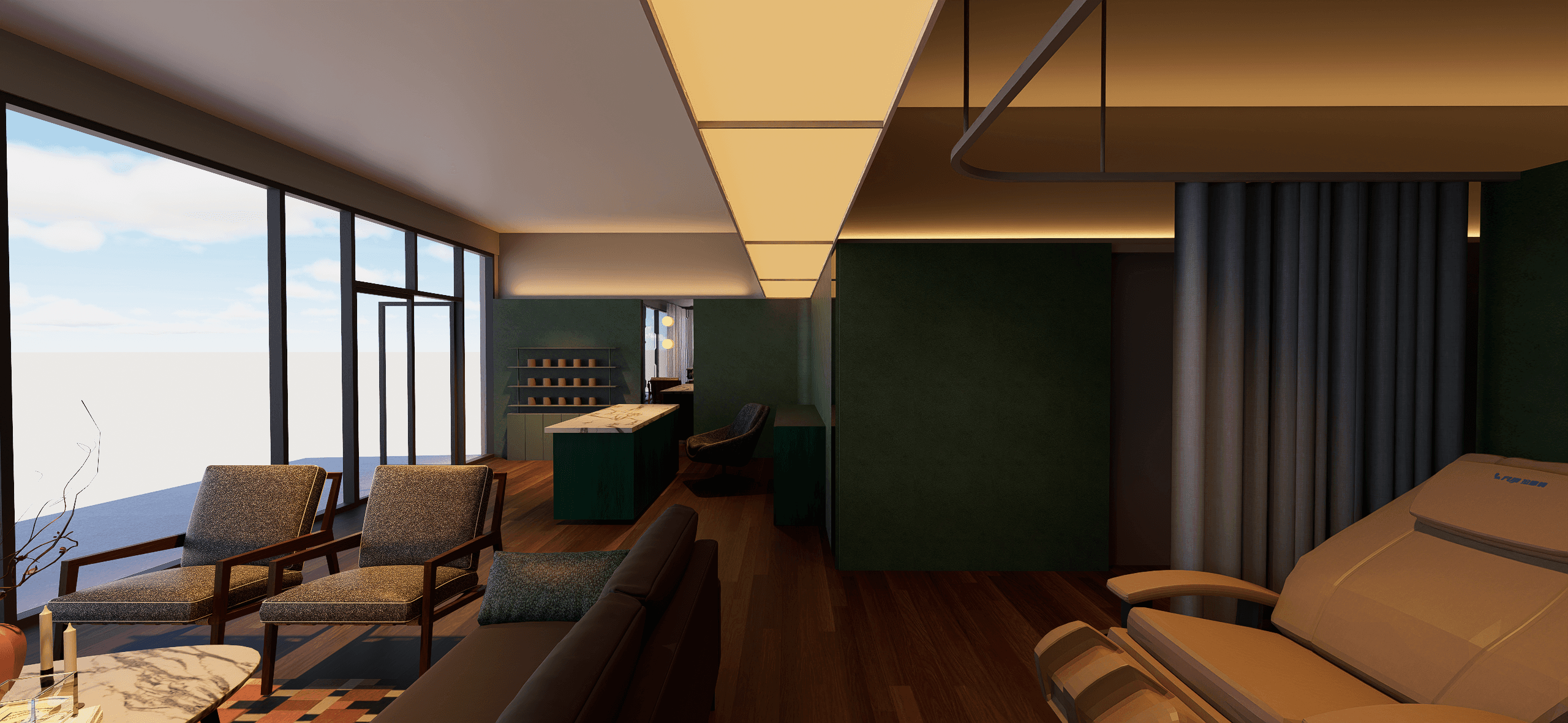 Niksen Spa lounge and waiting area