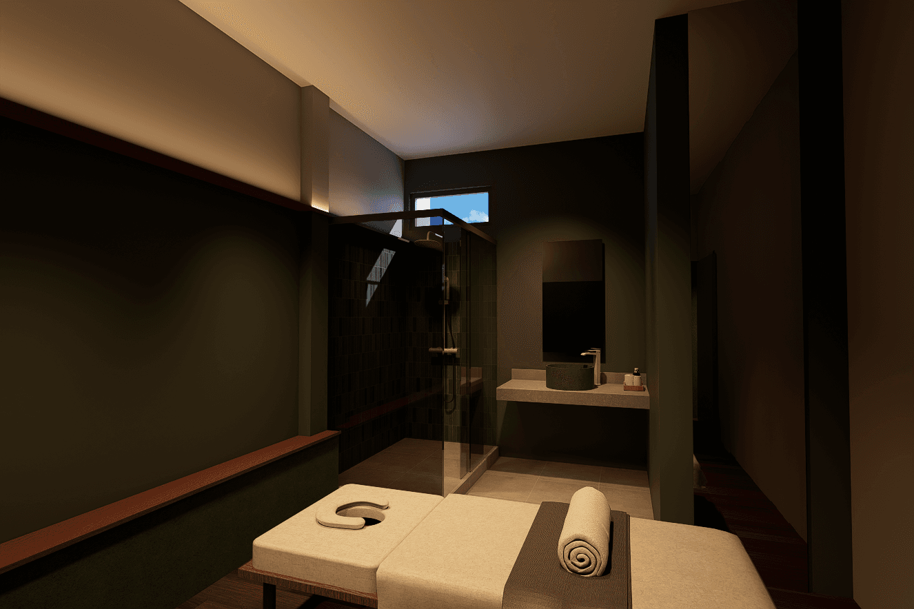 Private treatment room at Niksen Spa